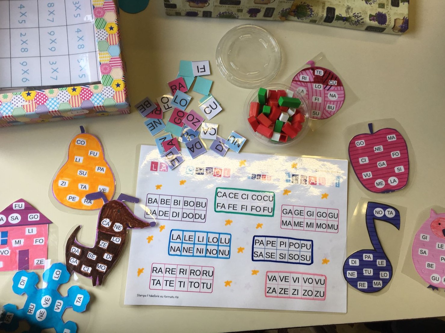 tombola per DSA - italiano
